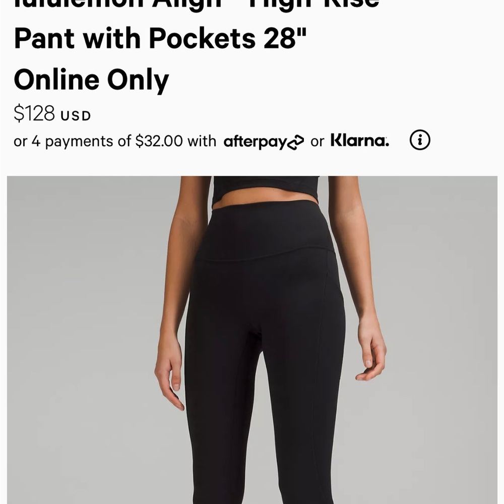 lululemon Align™ High-Rise Pant with Pockets 28"